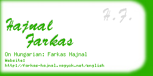 hajnal farkas business card